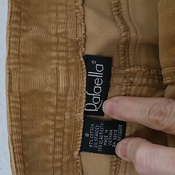 Rafaella women's brown corduroy pants size 8 - Picture 5 of 10